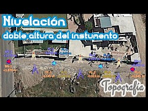 03ND nivelación diferencial / DOBLE ALTURA DEL INSTRUMENTO / topografía/ ingeniería