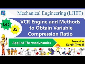 L 35 VCR Engine & Methods To Obtain Variable Compression Ratio| Applied Thermodynamics | Mechanical