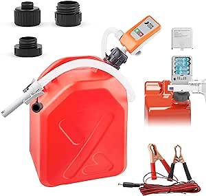 Amazon.com: Automatic Fuel Transfer Pump Battery powered with Auto-stop Sensor, AA Battery/12V DC 2 Power Modes, Gasoline transfer pump & Diesel transfer pump, with 51" Hose, Liquid transfer pump