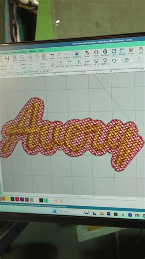 Knockdown Stitch EMBROIDERY tutorial #tajima #customembroidery