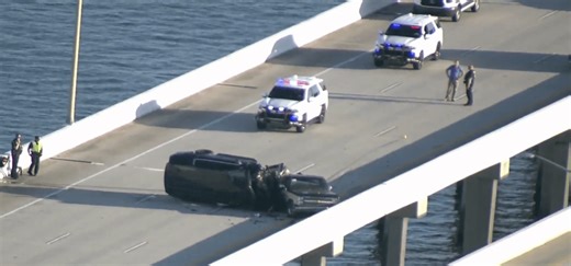 Deputy-involved crash shuts down northbound Bayside Bridge