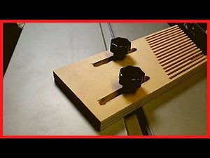 Making a #Featherboard From Scrap for the Table Saw // Make a Feather board for #Scheppach_hs _105