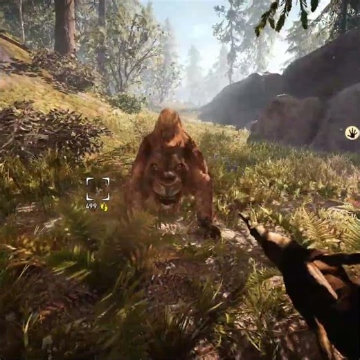 Attacking Sabertooth Tiger