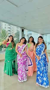 wanna be my छम्मक-छल्लो? 🤍 Sarees from @myraa_786 . . . #explorepage #saree #sareelove #theshuklasisters #sisters #dance | The Shukla Sisters