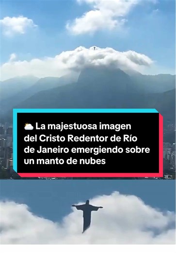 Cristo Redentor: Majestuosa Imagen Entre Nubes en Río