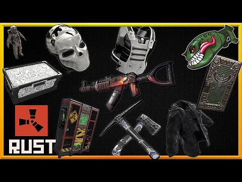 Rust Skins | No Mercy HQM, Underworld AK, Toxic Locker, Doodle Chest #189 (Skin Showcase)
