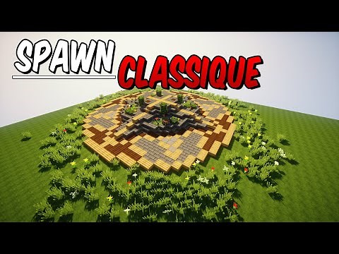 TUTO MINECRAFT | CONSTRUCTION D'UN SPAWN CLASSIQUE !