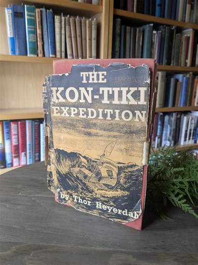 The Kon-tiki Expedition by Thor Heyerdah - 1950 - Vintage Hardcover Book - Etsy