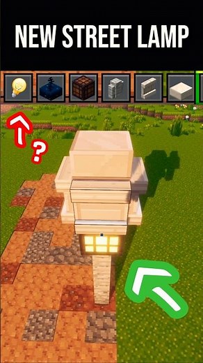 NEW UPDATE STREET LIGHT! 🔦 ⚒️ Street Lamp Tutorial Minecraft 1.21 + 🔥