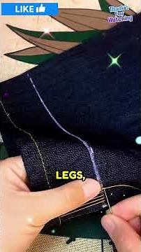 Save Money Shorten Your Pants Yourself at Home. #fashiontips #sewingtips #styletips #lifehacktips
