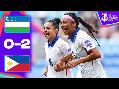 PHILIPPINES SHINE & REACH WORLD CUP! | Uzbekistan - Philippines | Highlights AFC Women's Asian Cup™