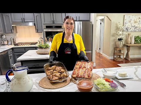 ENCHILADAS ROJAS Y POLLO HORNEADO!!