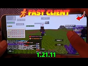 Fast Client 1.21.11 Mobile 🤯 | Best PvP & Survival Client 🔥