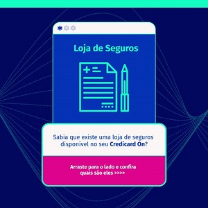 Seguro tá On com Credicard! Se liga nas opções que mais combinam com você. Para contratar, acesse a Home do seu app Credicard, clique na aba Seguros e contrate o(s) seu(s). Pronto! O melhor pra você de forma simples, fácil e segura. Acesse: https://credicard.plataformacb.com/queroSerCredicard/ | Credicard