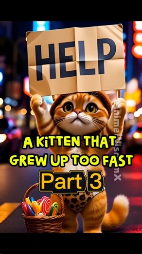 A kitten that grew up too fast/part 3 #short #animeWisdomX #3dcat #cat #family #cute #funny #wisdom