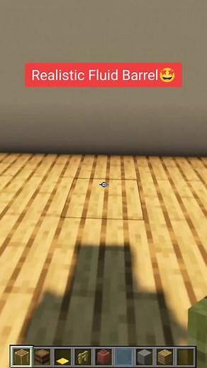 How to build a realistic fluid barrel in Minecraft 🤫 #minecraft #tutorial #minecrafttutorial #mcpe #minecraft | Sassa