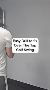 Easy Drill to fix Over The Top Golf Swing Watch the full video on YouTube here: https://youtu.be/w4W90IGA0Rc #scratchgolfacademy | Scratch Golf Academy