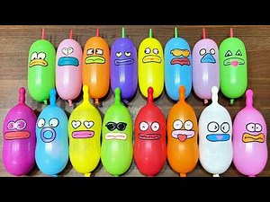 Glossy Slime Mixing LIVE With Balloons, Beads & Piping Swirls #189