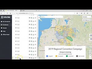 TerritoryHelper Campaign Progress and request territory