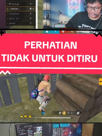 Tidak untuk ditiru ya guys, mental tempe, pemain cupu. #garena #tournament #ff #fyp #viral