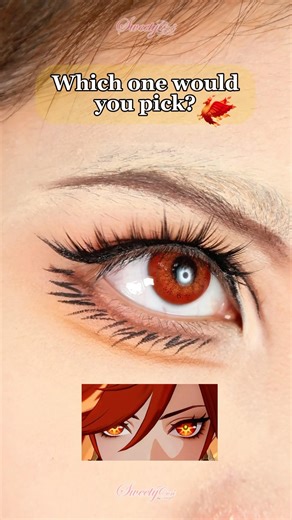 Genshin Impact Mavuika Cosplay Contact Lenses 🔥 #sweetycon #genshinimpact #mavuika #shorts #cosplay