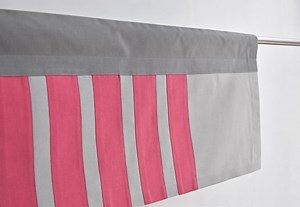 Pink Window Valance - Modern Gray Valance Curtain, Window Treatment, Topper, Minimalist Geometric Kitchen Drapes, Custom Colours & Sizes - Etsy Australia