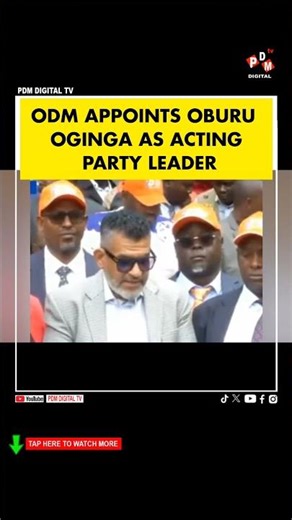 ODM APPOINTS OBURU OGINGA AS ACTING PARTY LEADER #railaodinga #railaodingalive #railaodingatoday