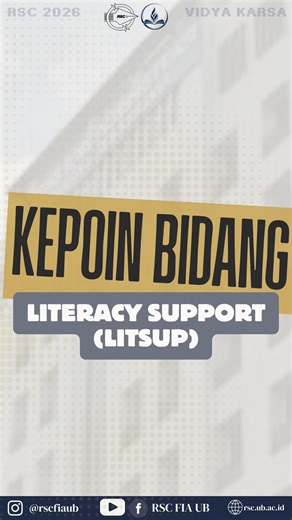 Research Study Club (RSC) on Instagram: "📣✨ CALLING OUT AM RSC✨📣 Now it’s your turn to be part of 📚Literacy Support 2026📚 Buat kamu yang suka baca, diskusi, dan pengen berkembang bareng lingkungan yang suportif 🤍 Di Literacy Support RSC, kita nggak cuma baca buku* tapi juga belajar bareng, bertukar insight, dan tumbuh bersama*l🚀📖 👀 Sini aku bisikin program kerja kerennya: ✨ RSC Challenge Review artikel ilmiah & resensi buku nonfiksi ✍️📚 Bantu kamu meningkatkan minat literasi sekaligus p