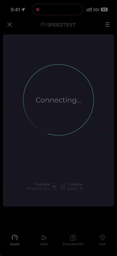 T-Mobile 5GUC Standalone speed test