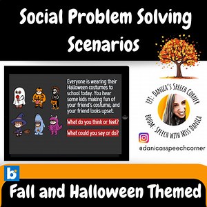 Fall   Halloween Social Problem Solving Scenarios Boom Cards