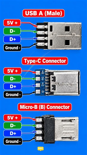 Data Cable Wiring Diagram | USB Cable Wiring #electrical #diy #viral