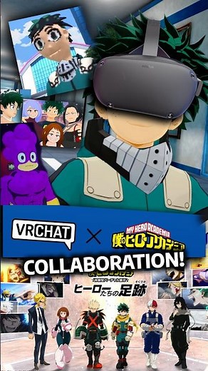 My Hero Academia & VR Chat Collaboration Announced #myheroacademia #mha #anime #vrchat #deku