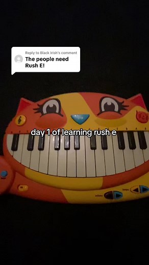 Learning Rush E on Cat Piano: Day 1 Progress