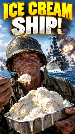 Why the US Sent an Ice Cream Ship to a War Zone 🍨🚢 #shorts #history