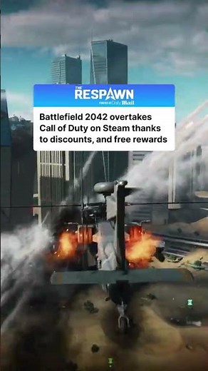 Battlefield 2042 has overtaken Call of Duty’s Steam player count, reaching 74,000 players compare...