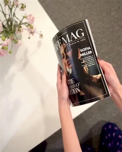 🎀 DIY Birthday Magazine | Vogue-Inspired Template🎀