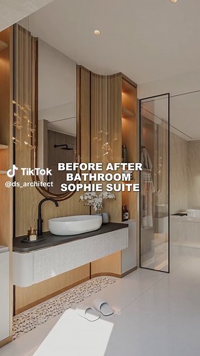 Before after bagian bathroom di salah satu project kami. #arsitekmedan #arsitekrumah #interiordesign