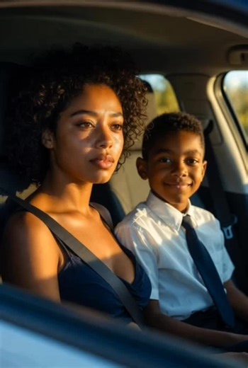 “Sometimes the strength a woman needs… comes from the little voice sitting in the back seat. Jeff didn’t just encourage his mum — he reminded her of who she truly is.”#WomenPainSeries #glowup #500kviews🙏 #Aicontent