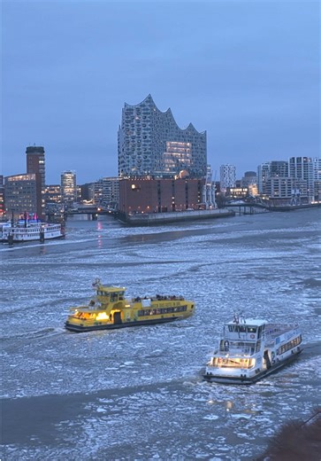 Ice and Ferries in Hamburg: A Winter Wonderland