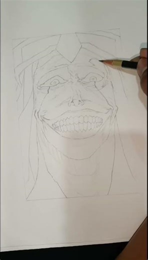 Solo Levelling God statue 🗿(part 1)#shorts #sololeveling #sungjinwoo #outline #myart #sketch #penart