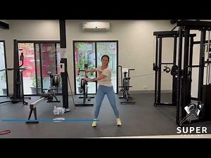 Cable Wide Stance Anti Rotation Chop
