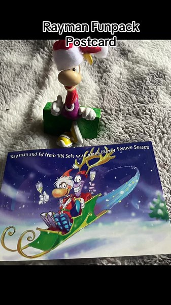 Rayman Fun Pack Postcard: Christmas Merchandise from 1999