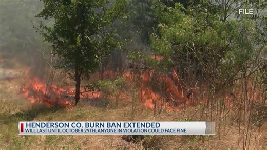 Henderson County extends burn ban