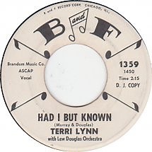 Terri Lynn With Lew Douglas Orchestra - Had I But Known