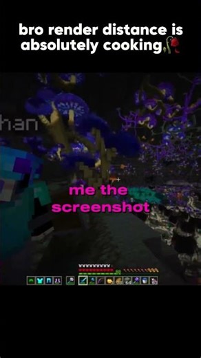 bro render distance is absolutely cooking 🥀✌ unstable smp #shorts #memes