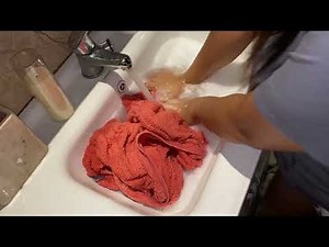 Part 106 💦💕💦 Hand Washing Clothes ASMR: Gentle Soap & Water Sounds 😍🥰