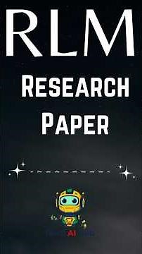 Is This the Next Evolution. Recursive Language Model Explained In Tamil #ai #llm #researchpaper