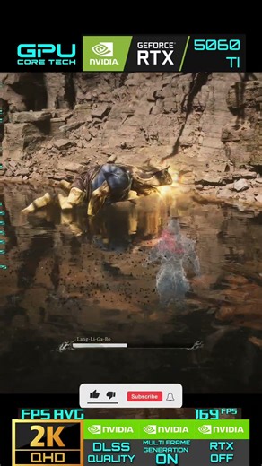 Black Myth : Wukong | RTX 5060 TI 16GB (2K QHD Max sett RTX OFF / MFG ON / DLSS Quality)