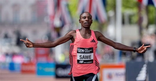 Sebastian Sawe vence em Londres com recorde mundial e sub-2h na maratona (1:59:30)