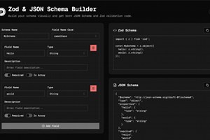 Zod & JSON Schema Builder